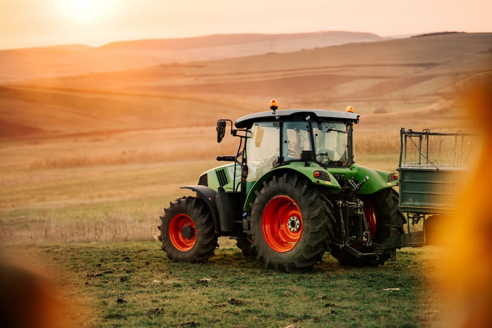 Tractor in a Field